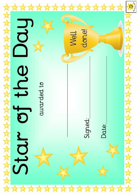 Star Of The Week Certificate, Free Printable Certificate Templates, Certificates Template, Wall Sheets, Blank Certificate Template, Free Printable Certificates, Free Gift Certificate Template, Certificate Format, Certificate Of Completion Template