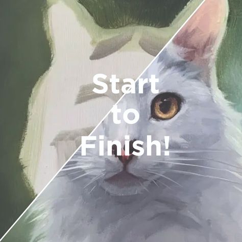 How to paint a white cat watercolorillustrati How To Paint A Pet Portrait, White Cat Oil Painting, How To Paint Cat Fur, Painting A Cat Acrylic, White Cat Acrylic Painting, Acrylic Painting Cat Tutorial, How To Paint Cat Fur In Acrylic, How To Paint A Cat Acrylics, Dog Watercolour Painting