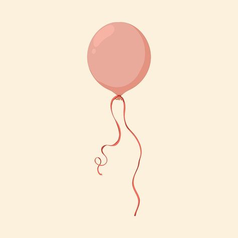 Pink ballon sticker, party illustration | Premium Vector Illustration - rawpixel Ballon Sticker, Balloon Aesthetic, Pink Ballon, Party Illustration, Balloon Cartoon, Element Illustration, Pastel Balloons, Balloon Party, Aesthetic Cute