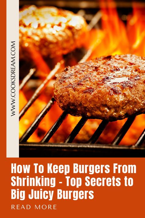 There are many factors at play regarding why your burgers are shrinking on the grill. That’s why it’s important to tackle what causes this to happen! In this article, I’ll be walking you through why burgers shrink in the first place and how you can take steps to prevent it. | How To Keep Burgers From Shrinking | Why Do Burgers Shrink On Grill? | Why Do Frozen Burgers Shrink? | #burger #burgerlover #grilling Grilling Frozen Burgers, Grilled Hamburger Recipes, How To Make Burgers, Burger Patty Recipe, How To Cook Hamburgers, Grilled Burger Recipes, Smoked Burgers, How To Make Hamburgers, Easy Burgers