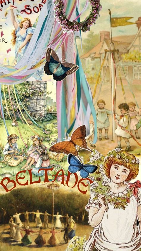 Beltane wallpaper, beltane aesthetic, May Day, Maypole Beltane Aesthetic Wallpaper, Beltane Wallpaper, Beltane Aesthetic, Aesthetic May, Fire Festival, May Days, May Day, Beltane, Green Witch