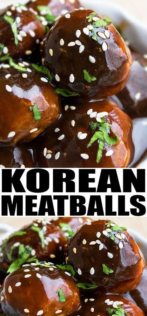 Spicy Bbq Meatballs, Korean Treats, Korean Meatballs Recipes, Korean Bbq Meatballs, Korean Meatballs, Dinner With Rice, Korean Appetizers, Meatballs Dinner, Cocktail Party Appetizers