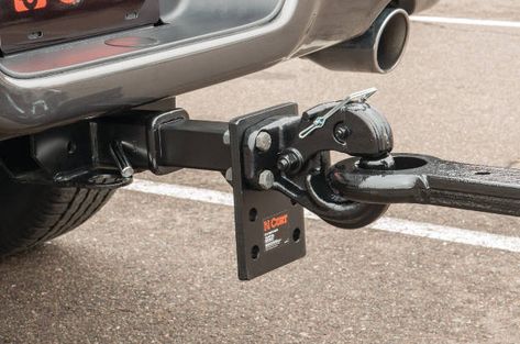 Types of Trailer Hitches and Hitch Classes - Towing 101 Truck Hitch, Scamp Trailer, Truck Bed Rails, Trailer Hitch Accessories, Trailer Plans, Towing Trailer, Tow Hitch, Hitch Accessories, Car Trailer