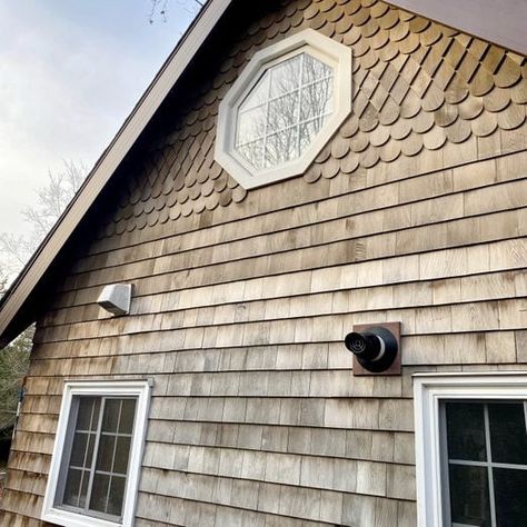 How To Install Cedar Shingle Siding Cedar Shingle Siding, Cedar Shingle, Eastern White Cedar, Roofing Nails, Membrane Roof, Shingle Siding, Cedar Shingles, Concrete Steps, White Cedar