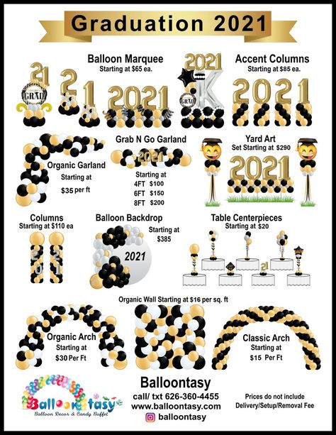 Price Guide Prom Balloon Arch Ideas, Balloon Arch Size Chart, Balloon Garland Prices, Balloon Arch Pricing, Balloon Garland Pricing, Balloon Garland Pricing Guide, Balloon Arch Pricing Guide, Balloon Decor Price Guide, Balloon Pricing Guide