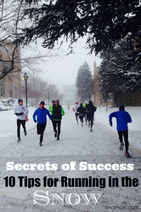 Running In The Snow, Running In Snow, Winter Running Gear, Marathon Motivation, Tips For Running, Power Lifting, Running Plan, Marathon Training Plan, Running In Cold Weather