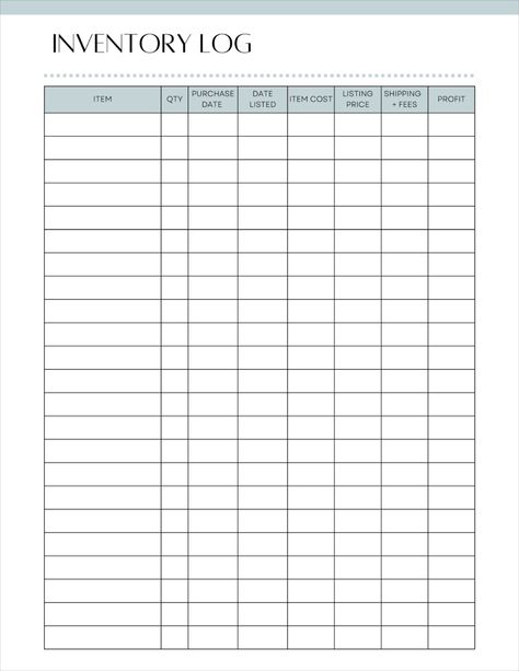 This printable reseller inventory log is a great tool for resellers and small business owners to track their inventory and sales. Use this template to watch how your business grows over time and watch as you reach your sales goals. This tracker comes in 8 different colors. You can pick your favorite or use as many as you need to color-coordinate by category. Print and write with US Letter (8.5x11 inch) or fill on your digital tablet with A4 (210 x 297 mm). How To Keep Track Of Customer Orders, Small Business Sales Tracker, Business Inventory Tracker, Business Planner Organization, Small Business Inventory, Inventory Spreadsheet, Small Business Tax Deductions, Small Business Plan Template, Resin Business