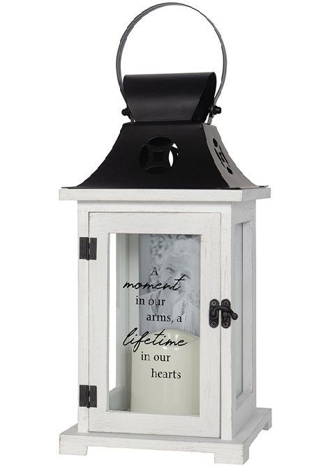 Picture Frame Lantern, Memory Lantern, Memorial Board, Memorial Picture Frame, Lantern Crafts, Memorial Lanterns, Timer Candles, Lantern Ideas, Dyi Gifts