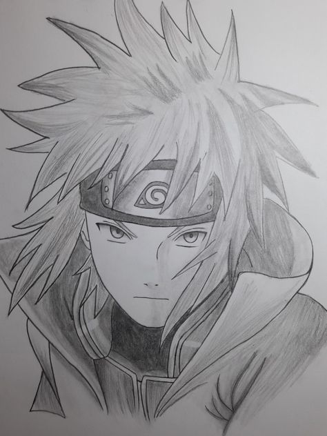 Pencil Drawing Pictures, Naruto Drawings Easy, Anime Drawings For Beginners, Minato Namikaze, Naruto Sketch Drawing, Naruto Minato, Dragon Ball Painting, Naruto Sketch, Naruto Drawings