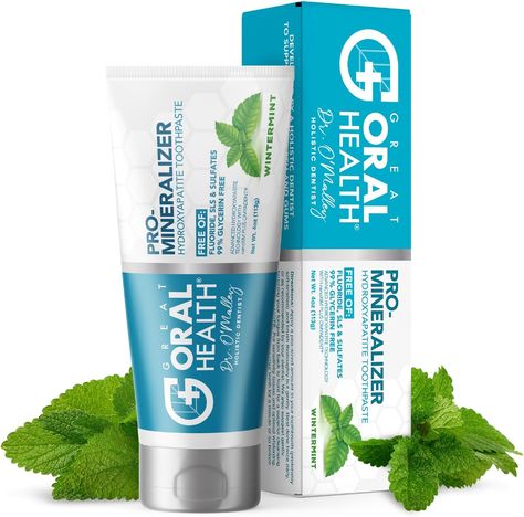 Pro Mineralizer Toothpaste: Dentist Formulated Remineralizing Nano hydroxyapatite Toothpaste Flouride-Free, Anti Cavity Xylitol Toothpaste, Enamel Support Sensitive Teeth Toothpaste – Wintermint Toothpaste Packaging, Hydroxyapatite Toothpaste, Remineralizing Toothpaste, Sensitive Teeth, Tooth Decay, Oral Health, Cavities, Oral Care, Package Design