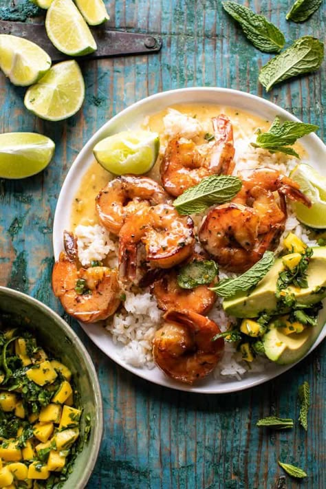 20 Minute Honey Garlic Butter Shrimp | halfbakedharvest.com Shrimp In Coconut Milk, Honey Garlic Butter Shrimp, Shrimp Coconut Milk, Baked Shrimp Recipes, Half Baked Harvest Recipes, Garlic Butter Shrimp, One Skillet, Butter Shrimp, Harvest Recipes