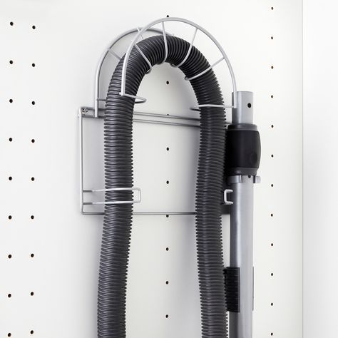 VARIERA silver-colour, Vacuum hose holder - IKEA Kitchen Towel Rail, Ikea Variera, Vacuum Cleaner Storage, Cleaning Cabinets, Hose Holder, Iron Holder, Design Your Life, Cleaning Closet, Cleaning Storage