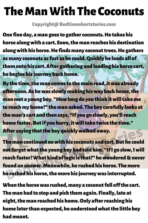 This is one of the great humorous stories in english for kids. Full story in the link above, read now. Humorous Story In English, Humorous Stories In English, Motivational Stories In English, Stories About Friendship, English Reading Skills, Funny Short Stories, Stories With Morals, Funny Stories To Tell, Easy Essay