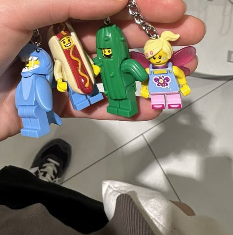 Matching Keychains For 4, Lego Key Chain, Lego Keychain Aesthetic, Matching Lego Keychain, Keychain Aesthetic Car Keys, Lego Keychain, Lego Gift, Lego Room Decor, Cool Keychains