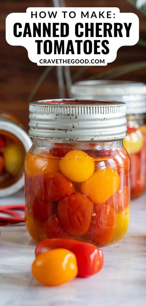 Canned Cherry Tomatoes Recipes, Pickled Cherry Tomatoes Recipe, Canned Cherry Tomatoes, Jar Pickles, Pickled Cherry Tomatoes, Canning Cherry Tomatoes, Canning Tomatoes Recipes, Pickled Tomatoes, Pickled Cherries