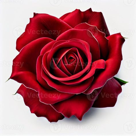 Top view of a red rose on a white background, perfect for representing the theme of Valentine's Day. Rose Top View, Neotrad Rose, Rosé Cartoon, Oni Tattoo, Tree Saw, Science Lab, Cityscape Photos, Rose Painting, Heart With Arrow