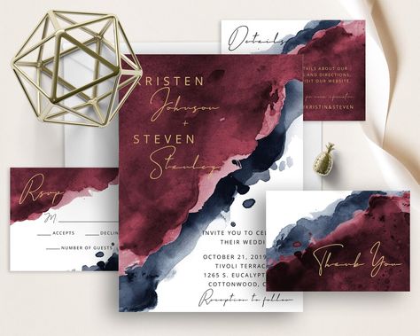 Burgundy And Black Wedding, Black And Burgundy Wedding, 2026 Wedding, Vampire Wedding, Pick A Seat, Black Watercolor, Minimalist Watercolor, Invitation Ideas, Watercolor Splash