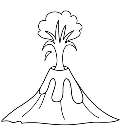 Do you want your kids to study more about the globe around them. Then, one of the best ways would be giving them these free printable Volcano coloring pages Volcano Clipart, About Volcano, Volcano Drawing, Volcano Pictures, Giraffe Colors, Erupting Volcano, Monster Coloring Pages, Tree Coloring Page, Dinosaur Coloring Pages