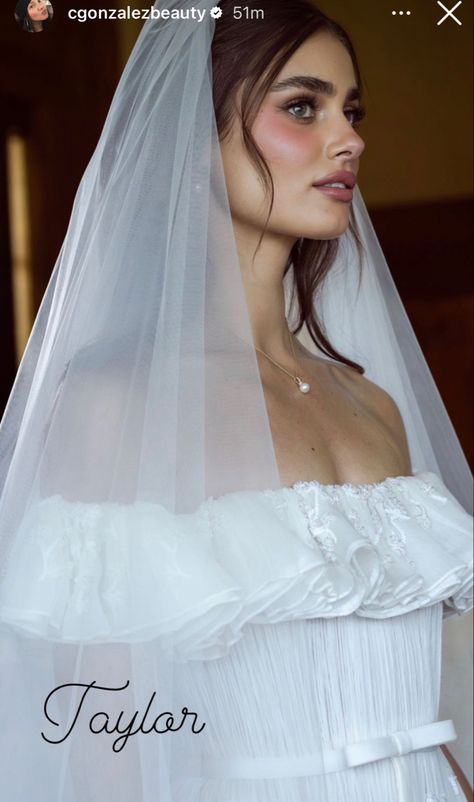 Taylor Hill Wedding, Taylor Hill Makeup, Veil Over Face, Taylor Marie Hill, Hill Wedding, Pakistani Wedding Outfits, Wedding Hairstyles Half Up Half Down, Luxe Wedding, Taylor Hill