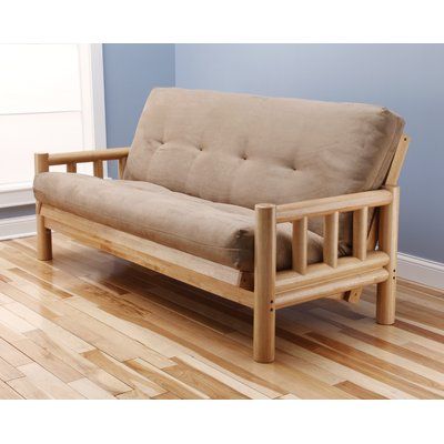 Cute Futon, Wood Futon, Sofa Height, Queen Size Futon, Futon Makeover, Ikea Futon, Queen Futon, Futon Living Room, Full Size Futon