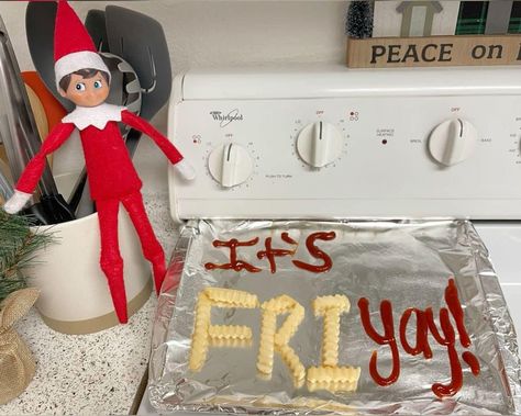 Elf Friday Ideas, Elf On The Shelf Im Back With A Friend, Bring Back The Elf Ideas, Elfs Ideas For Kids, Christmas In July Elf Ideas, Elf On Shelf 2024, Elf On The Shelf For Two Elves, Friday Elf On The Shelf Ideas, 24 Days Of Elf On The Shelf