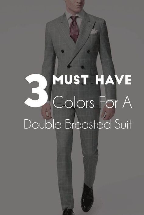 Suits For Big Men, Gentleman Style Suit, Double Breasted Blazer Men, Suits For Short Men, Black Double Breasted Suit, Double Breasted Suit Men, Black Men Suits, Double Breasted Tuxedo, Charcoal Suit