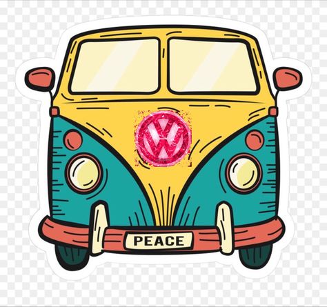 Van Drawing, Paz Hippie, Van Hippie, Hippie Drawing, Bus Drawing, Bus Art, Vw Art, Hippie Bus, Hippie Party