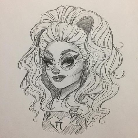 Drag Queen Drawing, Queen Drawing, Trixie Mattel, Sketching Ideas, Cool Pencil Drawings, Racing Art, Kitty Drawing, Hello Kitty Drawing, Queen Art