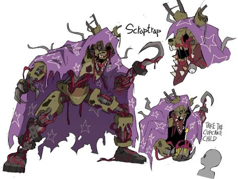 Scraptrap Redesign, Best Cartoon Shows, Warcraft Art, Animatronic Fnaf, Fnaf Funny, Fnaf Characters, Scary Art, Robot Concept Art, Fnaf Drawings