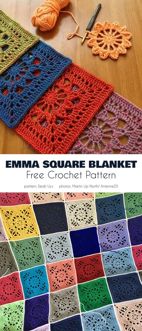 Crochet Blanket Motif, Crochet Different Granny Squares, Post Stitch Crochet, Alternative Granny Square Patterns, 12 Inch Granny Square Free Pattern, 6 Inch Crochet Squares Free, Grannie Square Pattern, Crochet Granny Square Blankets, Solid Color Granny Square Pattern