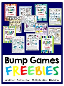 Fun Games 4 Learning: Bump! Bump! Bump! Bump Math Games Bump Math Game, Teaching Games, Printable Math Games, Math Groups, Classroom Freebies, Fun Math Games, Math Game, Second Grade Math, Math Methods