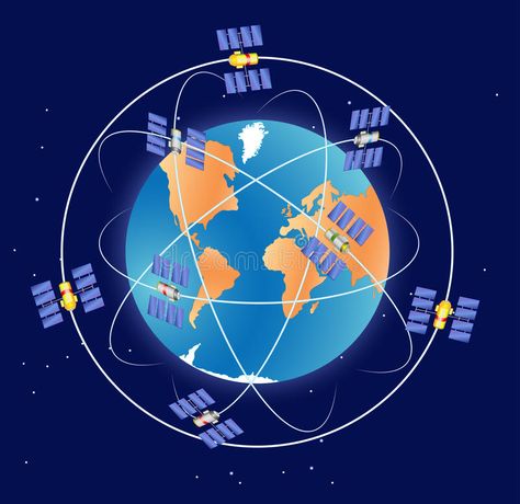 Global Positioning System gps. GPS satellite in Earth orbit , #Ad, #System, #gps, #Global, #Positioning, #Earth #ad Orbit Illustration, Global Positioning System, Earth Orbit, Stock Photography, Planets, Stock Vector, Vector Illustration, Web Design