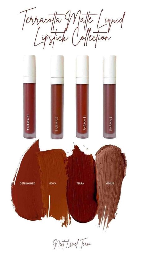 🍁☕️🍂🍁☕️🍂☕️🍁 Ooolala just in time for Pumpkin Spice season.. giving those warm cozy fall vibes… Farmasi just launched 4 new Fall Liquid Lipsticks today!!!! Do you love liquid lippies but hate how drying they feel or how they aren’t smudge resistant?? This formal right here is the absolute best, it keeps your lips soft and the you can’t feel that they are on.. Everytime I put it on I feel more confident and ready for my day.. You only need 1 swipe for all over opaque coverage on your lips.. I’... Farmasi Lipstick, Farmasi Matte Liquid Lipstick, Calendula Tea, Fall Lipstick, Cozy Fall Vibes, Hair Diffuser, Body Foundation, Dark Spots On Skin, Moisturizing Face Cream