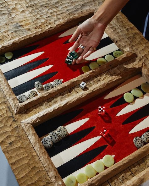 Marie Victoire de Bascher | Chosen Family Backgammon table. Thank you all for coming and playing non stop on our table. Another focus on our special backgammon… | Instagram Painted Backgammon Board, Ceramic Backgammon, Resin Backgammon, Travel Backgammon, Backgammon Table, Chosen Family, Ig Feed, Non Stop, Focus On