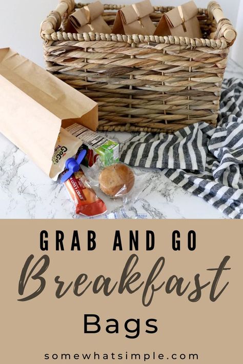 Grab and go breakfast bags are a fast and easy way to take some of the stress out of a busy morning. Sack Breakfast Ideas, Best Grab And Go Breakfast, Grab And Go Breakfast Bags, Grab And Go Lunch For A Crowd, Breakfast On The Go Ideas For Residents, Breakfast Ideas For Work Meeting, Grab And Go Breakfast For A Crowd, Breakfast In A Bag, Grab And Go Food