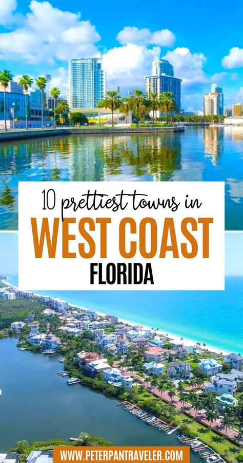 10 Prettiest Towns in West Coast Florida Beach Towns In Florida, West Coast Florida, Beach Snorkeling, Busch Gardens Tampa Bay, Travel Florida, Busch Gardens Tampa, North America Travel Destinations, Places Worth Visiting, Places In Florida