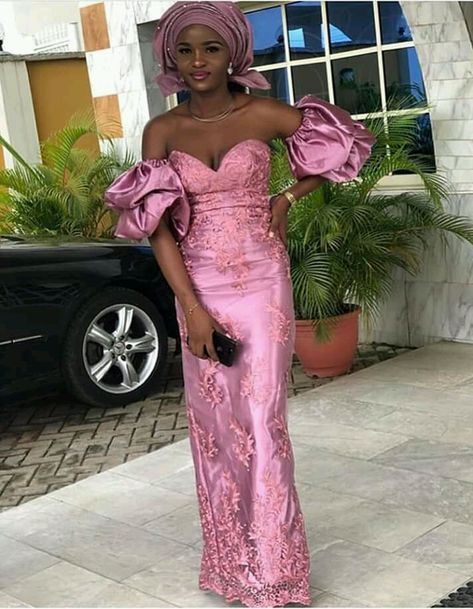 Sugar Lace Dress Styles, Onion Colour, African Dresses Online, Lace Styles For Wedding, Sugar Lace, African Party Dresses, Nigerian Lace Styles Dress, Stylish Naija, Nigerian Lace Styles