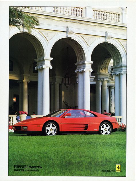 Ferrari Poster Vintage, Vintage Ferrari Aesthetic, 1980s Ferrari, Ferrari Car Aesthetic, 90s Ferrari, Aesthetic Car Accessories, Sports Cars Ferrari, Ferrari Vintage, Forza Ferrari