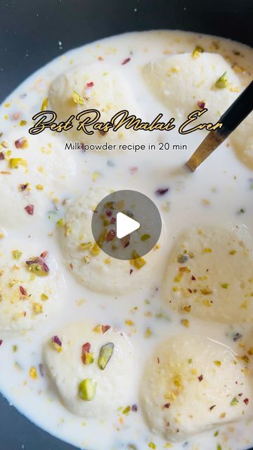 Dr Nadia Aquil | Recipe Developer on Instagram: "Best ever Ras malai anyone???

#rasmalai #rasmalairecipe #rasmalailove #rasmalailover #rasmalailovers #rasmalai😋 #rasmalaicake #rasmalai😍 #rasmalaicakes #rasmalaitresleches 
✔️Ace ras malai with me !!!
✔️Scroll down for recipe & tips to make perfect ras malai at home 

Ingredients 
For the dough 
✔️powdered Milk < full fat > 1 cup use Nido 
✔️Baking powder 1 teaspoon leveled 
✔️Ghee melted 1 tablespoon leveled 
✔️Flour 1 tablespoon leveled 
✔️Egg 1 @room temperature 
✔️warm milk 2-3 tablespoons if needed for kneading the dough as need to be soft 

For the milk syrup 
✔️Milk < 4 cups > 
✔️Sugar 1/2 cup 
✔️Cardamom powder or few pods 1 teaspoon 
🎵saffaron few strands < optional > 

Method 
- First in sauce pan simmer milk with sugar and car Milk Powder Rasmalai Recipe, Ras Malai Recipe, Rasmalai Recipe, Ras Malai, Recipe Developer, Milk Syrup, Brownie Ingredients, Easy To Make Desserts, Homemade Brownies