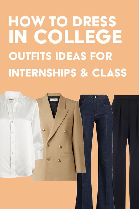 College Internship Outfit, Clothes To Bring To College, Closet App, Internship Outfit, Morning Routine Ideas, College Wardrobe, Routine Ideas, Build A Wardrobe, College Outfits