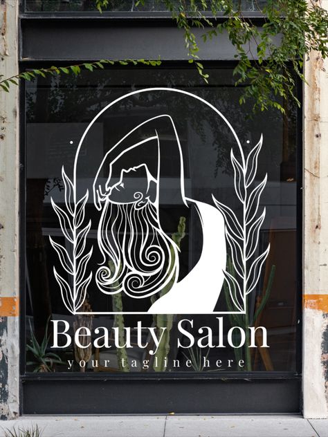 Turn heads with our stunning "Beauty Salon" vinyl decal! ✨ Perfect for salons and spas, this sophisticated design adds a touch of elegance to your storefront. Easy to apply and built to last, it's the ideal way to attract clients and create a luxurious atmosphere. Elevate your business with this chic upgrade! 🌸💇‍♀️  #BeautySalon #VinylDecal #SalonDecoration #StorefrontSignage #SpaDecor #SmallBusiness #ShopNow #ElegantDesign #SalonStyle Salon Window Display, Henna Design Tutorial, Beauty Salon Logo Design, Salon Window, Bridal Henna Design, Storefront Signage, Nature Photography Quotes, Window Signage, Holiday Homework