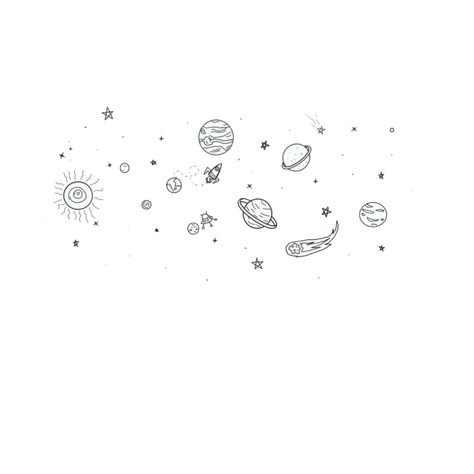 Doodles Overlay, Tiny Space Tattoo, Stars And Planets Tattoo, Small Galaxy Tattoo, Space Tattoo Designs, Planets Tattoo, Just Breathe Tattoo, Tatoo Dog, Space Tattoos