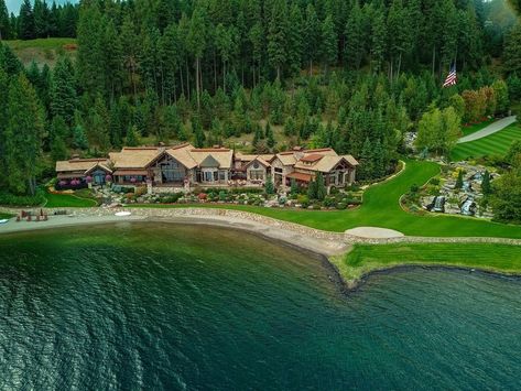 Lakeside Mansion, Mansion Near Lake, Pulte Homes, Luxury Beach House, Lakefront Property, Beverly Hills Houses, Lakefront Homes, Dream Beach, Expensive Houses