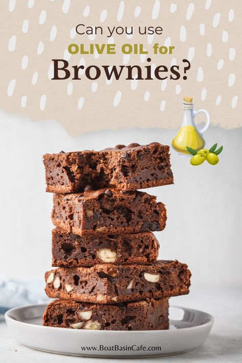 Can You Use Olive Oil For Brownies As A Substitute For Vegetable Oil? Oil Substitute For Brownies, Substitute For Vegetable Oil, Oil Substitutions, Olive Oil Substitute, Vegetable Oil Substitute, Baking With Olive Oil, Oil Substitute, How To Make Brownies, Butter Substitute