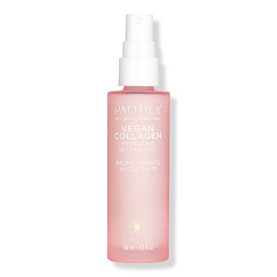 OMG. Gotta have this: Pacifica Vegan Collagen Hydrating Setting Mist Pacifica Makeup, Hair And Skin Vitamins, Setting Makeup, Pacifica Beauty, Setting Mist, Vegan Collagen, Makeup Setting Spray, Healthy Beauty, Dehydrated Skin