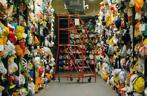 If you’ve ever left anything on the bus or tube in London, it’s probably ended up in Baker Street. Behind an inconspicuous doorway on the main road is the TfL Lost Property office, a small, benign, clerical space where you pay a fiver to retrieve your belongings. What most people don’t get to see is beneath this room: three floors of expansive, dark warehouse space crammed to the brim with reams and reams of stuff. Umbrellas, coats, bags, crutches, toys, shoes, shopping trolleys, phones, trin... Lost Property Office, Lost Property, Warehouse Space, Map Artwork, Shoes Shopping, Crutches, Three Floor, Baker Street, The Bus