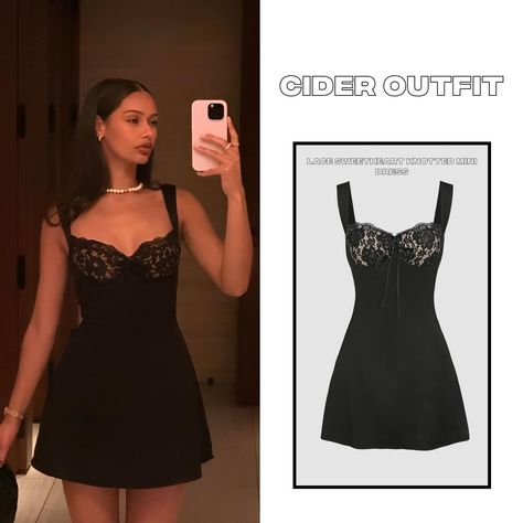 🤍 OUTFIT CIDER Articlenumbers: 🤍Dress: ”lace sweetheart knotted mini dress” #fashion #fashionstyle #fashionblogger #explore #explorepage #outfits #fashionweek #stylish #fyp #foryou #dress #cider #haul #girl #party #utforska #fyp #viral #trending #trend #pinterestinspired #pinterest Cider Dress Outfit, Cider Haul, Cider Outfits, Cider Clothing, Hate Summer, Mini Dress Fashion, Girl Party, Dress Lace, Dress Fashion