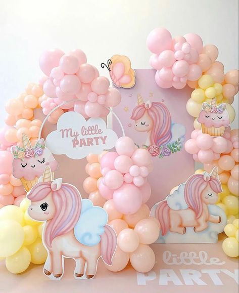 Unicorn Birthday Decorations, Unicorn Birthday Party Decorations, 1st Birthday Girl Decorations, Pony Birthday Party, 1st Birthday Party For Girls, Unicorn Themed Birthday Party, Rainbow Unicorn Birthday, Girl Birthday Decorations, Pony Birthday