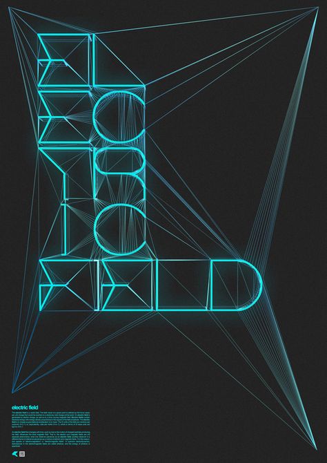 Electric Field by RETOKA , via Behance Electric Typography, Light Typography, Futuristic Theme, Futuristic Typography, Digital Typography, Ms Project, Calligraphy Inspiration, 포트폴리오 레이아웃, Inspiration Logo Design