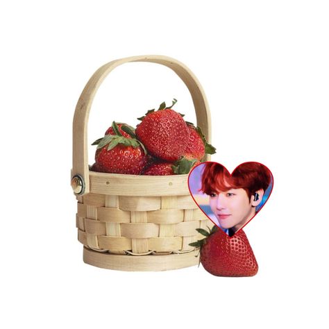 Strawberry baekhyun/exo soft core Exo Edits, My Savior, Wicker Baskets, Decorative Wicker Basket, Baekhyun, Exo, Selfies, My Love, Home Decor